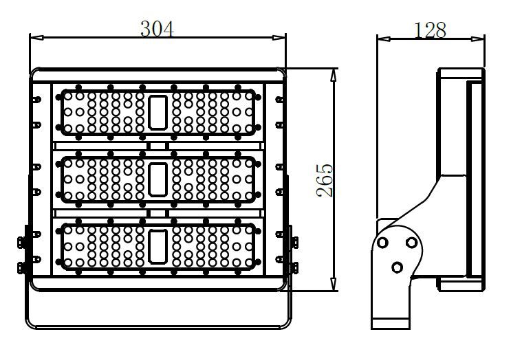 Reflektor pro osvětlování architektury a budov