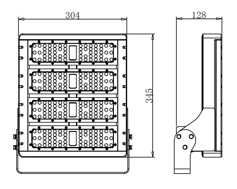 Reflektor pro osvětlování architektury a budov