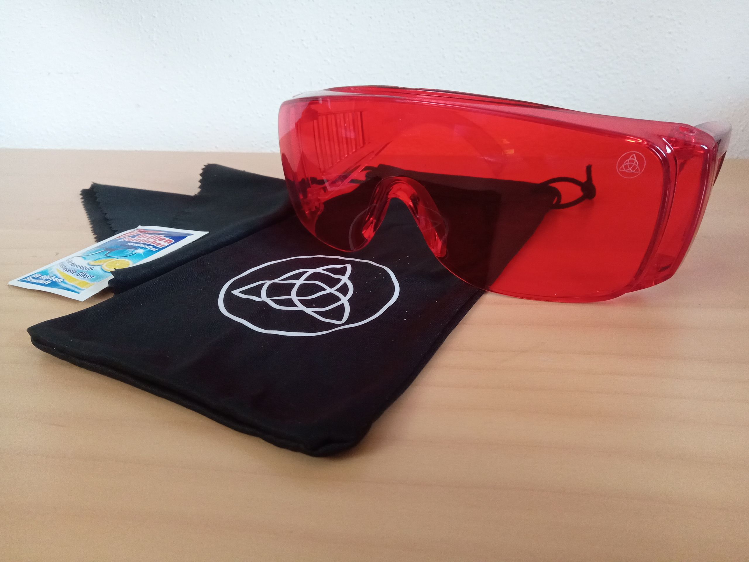 Červené brýle 5M Aero Red - Červené brýle s látkovým pytlíčkem