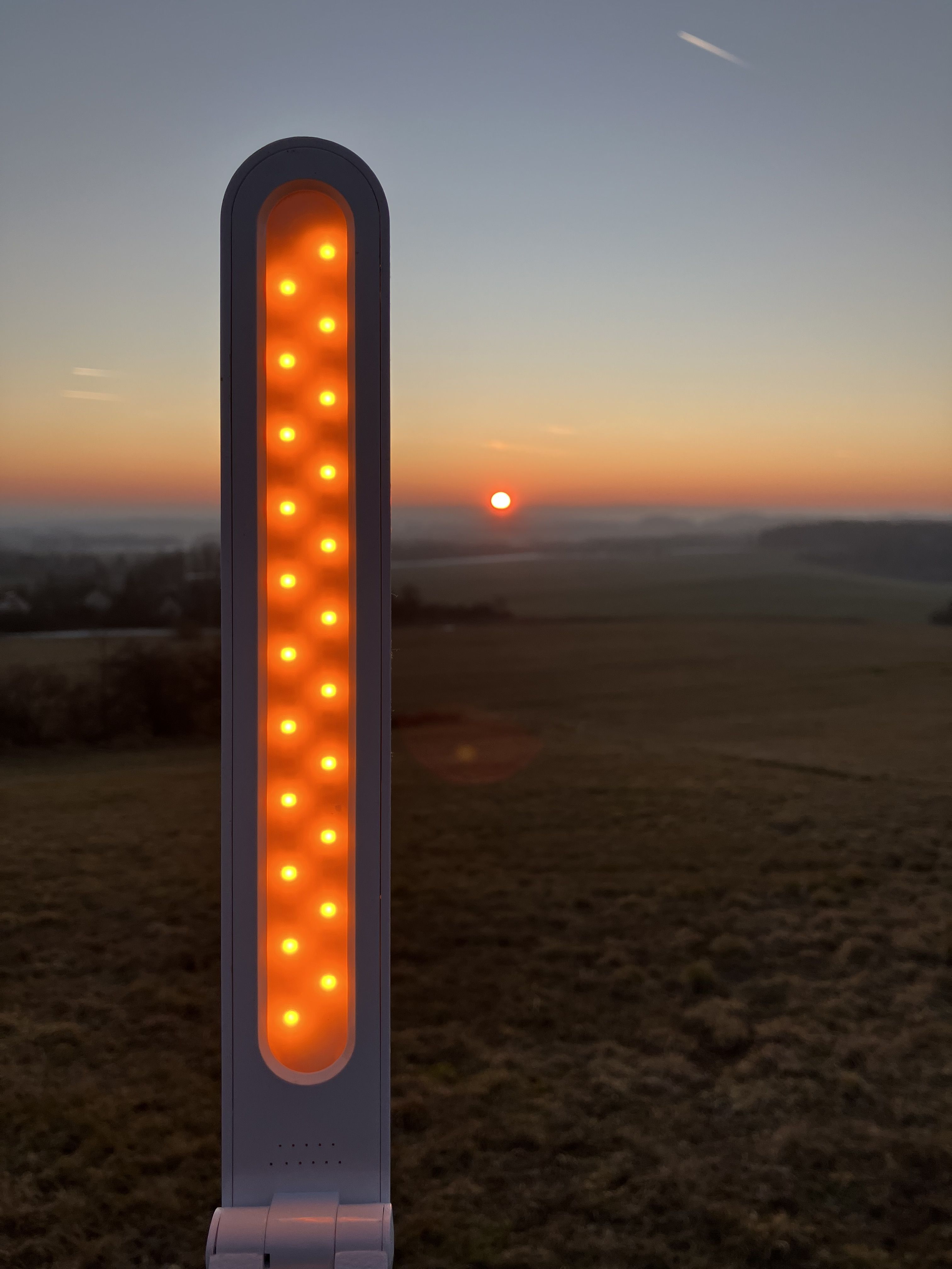 Biodynamická lampička s akumulátorem - Noční světlo bez modré složky