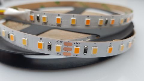 LED CCT světelný pásek PC Amber + 4000K 94 CRI 12W/m
